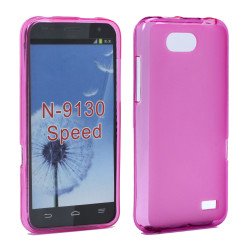 ZTE Speed Boost Mobile TPU Gel Soft Case (Hot Pink)